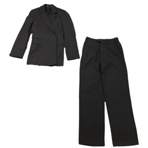 GUCCI Tom Ford Era Black Women's Pinstripe Pantsuit VINTAGE